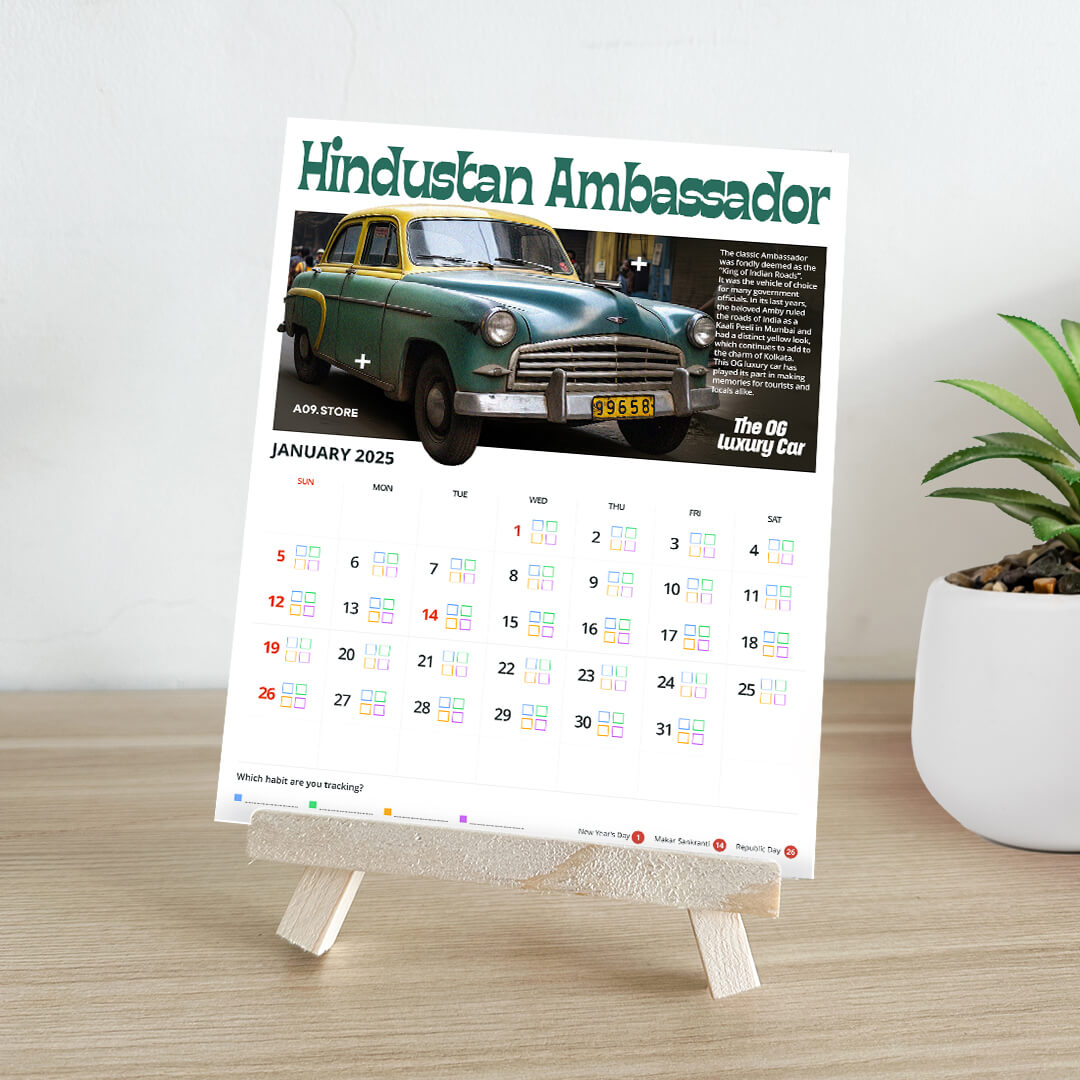 Car Collectors’ Calendar X Habit Tracker